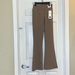 OTOS Brown Tan Flare Leg Leggings Size Small